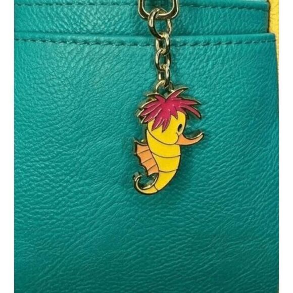 Loungefly Disney Little Mermaid Ariel & Eric Stained Glass Mini Backpack - Picture 3 of 3